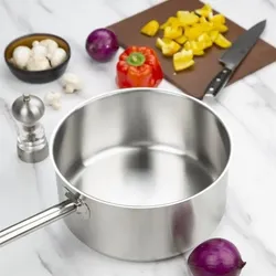 Vogue Edelstahl Stieltopf 8 Liter