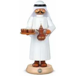 Müller Räuchermann groß Araber mit rauchender Kaffeekanne 14 x 27 cm