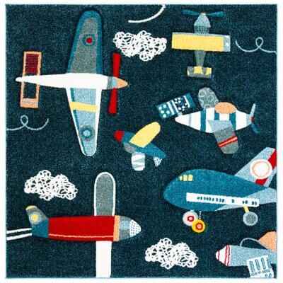 SAFAVIEH Carousel Kids Ardak Airplane Rug