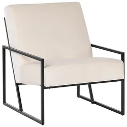 SESSEL Samtstoff Hellbeige Delary