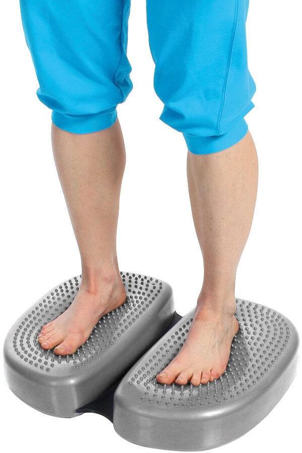 Mini-Stepper TOGU "Aero-Step Pro", silber (silberfarben), StepperB:52cm H:8,5cm L:40cm, Mini-Stepper, B:52cm H:8,5cm L:40cm silberfarben Einheitsgröße