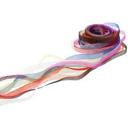Chiffonbänderpaket, bunt, 10 mm, 10x 2 m