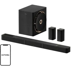Ultimea Soundbar Skywave X60 (7.1.4 Kanal), Soundbar, Schwarz