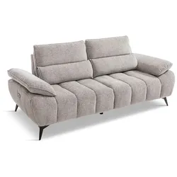 Sofa mit Funktion Sora Stoff Grau