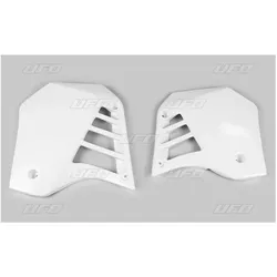 UFO, Motorrad Zubehör, UFO-KÜHLERSCHUTZGITTER FÜR YAMAHA YZ 125 '87-'88, FARBE WEISS
