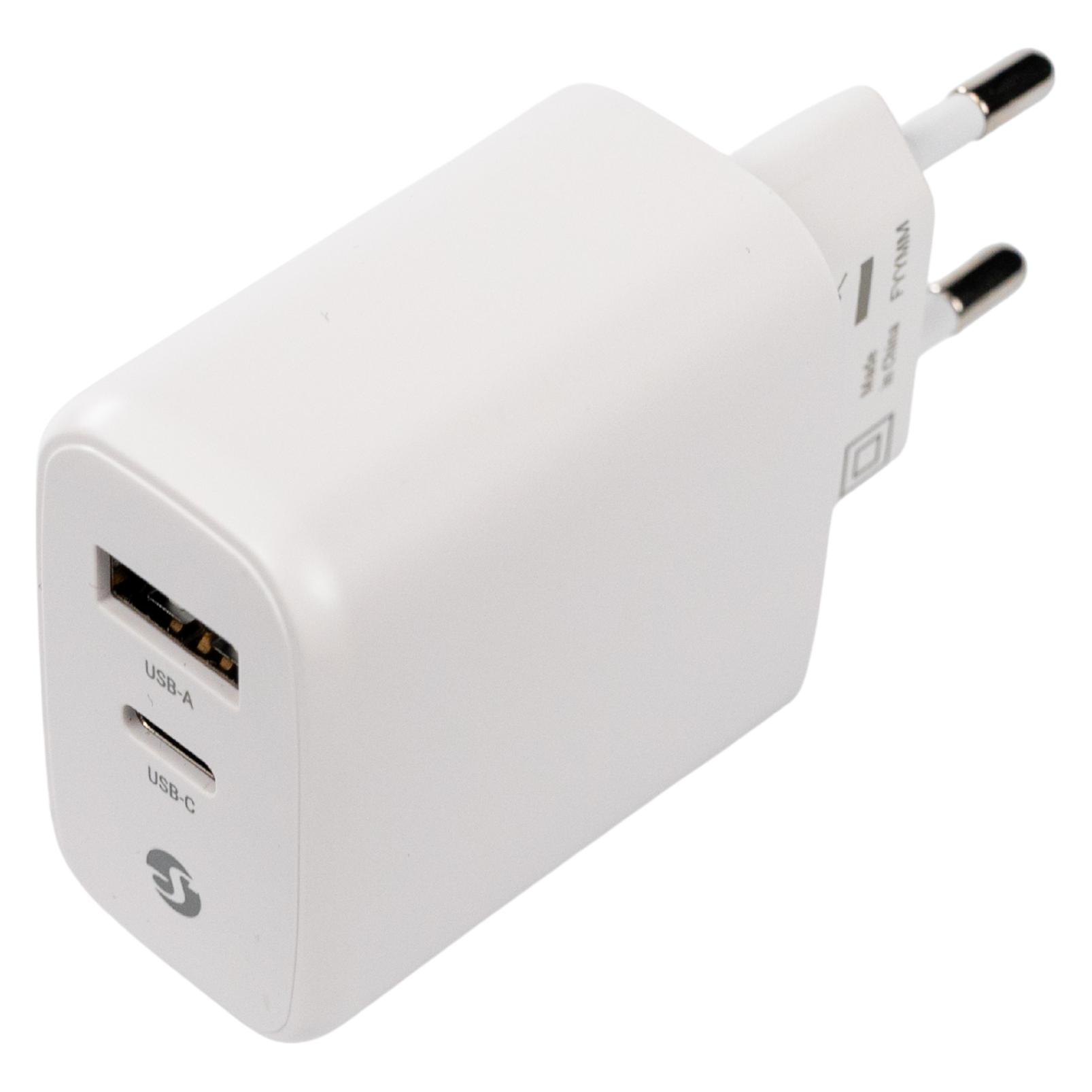 Shelly GaN Charger 65W White EU USB-C + USB-A Power Delivery Charger (65 W, 2 Ports) (FG3800238074517)