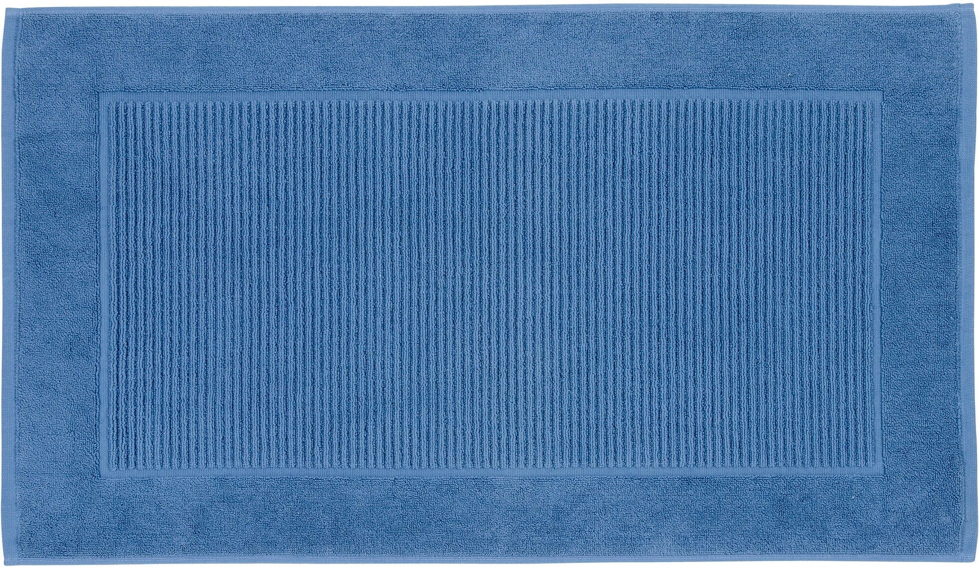 Badematte CHRISTY "Supreme", grün (deep sea), H:7mm, Baumwolle, Badematten, Badematte, Premium Badematte in Luxusqualität 1000g/m², 50 x 90, 2er Set deep sea Badematte