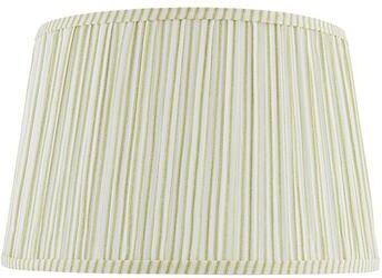 "Ticking Stripe Pleated Lamp Shade - Green, 16"" - Ballard Designs"