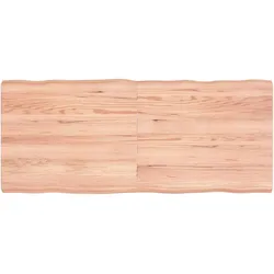 vidaXL Tischplatte 140x60x(2-6) cm Massivholz Behandelt Baumkante