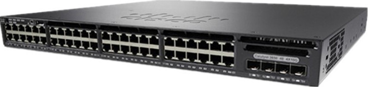 Cisco Catalyst WS-C3650-48TQ-L Managed L3 Gigabit Ethernet Switch voor Rackmontage, 1U