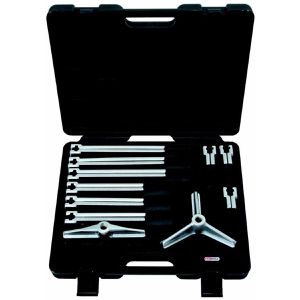 KS-Tools Lagerabzieher 700.1300, 12-teilig, für Innen- und Außenlager, hydraulisch, 2-armig und 3-armig