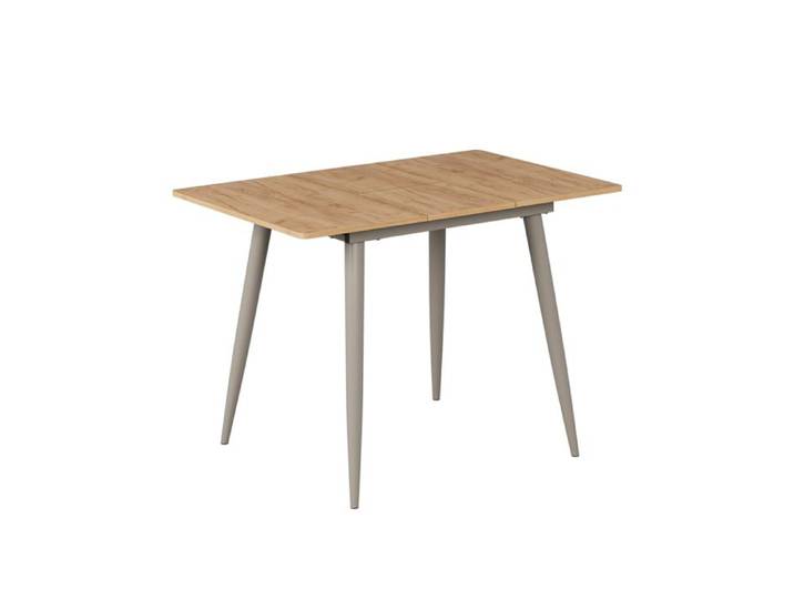 Table de salle à manger Beaver 80-110 x 70 cm Extensible Chêne de force doré/Grège Vicco 58465