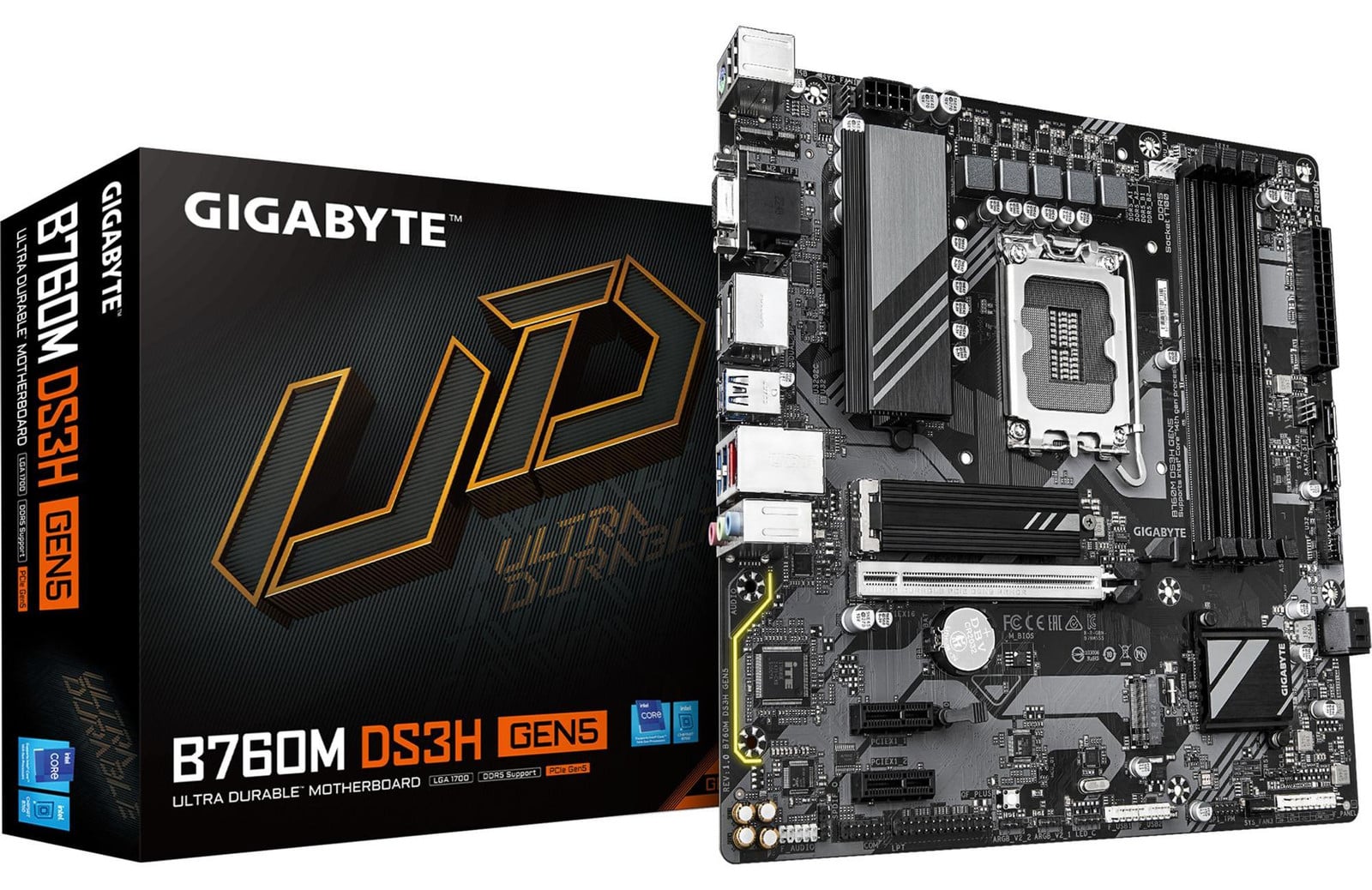 Gigabyte B760M DS3H GEN5 Micro-ATX Motherboard met Intel B760 chipset en PCIe 5.0