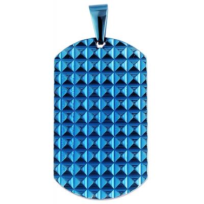 Kettenanhänger ADELIA´S "hochwertiger Schmuck Anhänger aus Edelstahl", blau, Schmuckanhänger, Damen, Edelstahl, Kettenanhänger