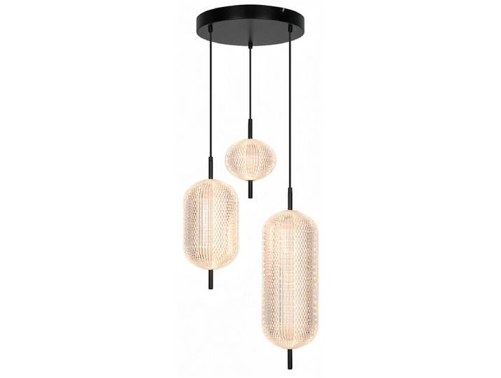 Hängelampe INAYA LED 30x136cm 3x28.7W schwarz