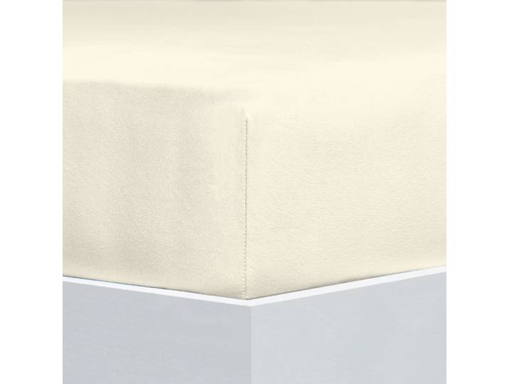 Bettlaken FLORELLA Flausch-Flanell, 100% Baumwolle , beige (ivory), B:180cm L:200cm, Flanell, Obermaterial: 100% Baumwolle CO., Bettlaken, Bettlaken