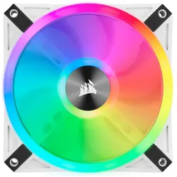 Corsair iCUE QL120 RGB (120 mm, 3x), PC Lüfter, Weiss