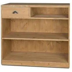 TRADIS Ladentheke mit Ablage, Massivholz