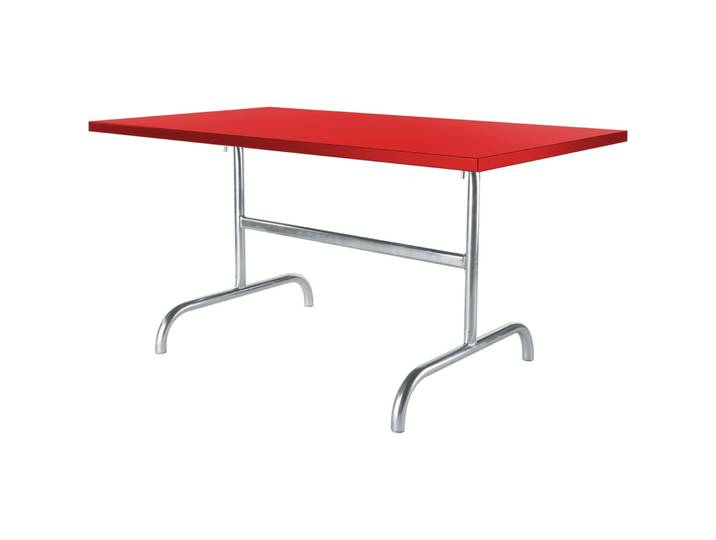 Gartentisch Schaffner Säntis Metall rot 180x80 cm klappbar - Material: Metall/Stahl - Gartentisch - Wetterfeste Gartenmöbel & Accessoires