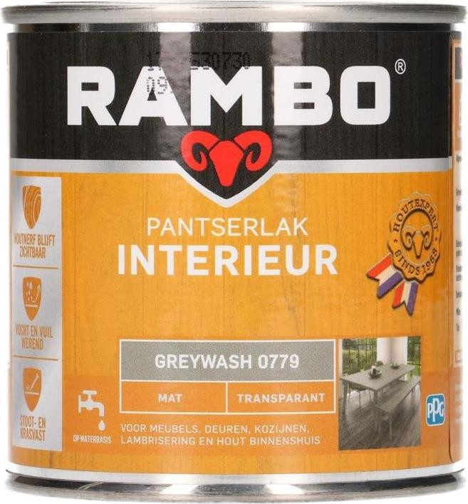 Rambo Pantserlak Interieur Mat 779 Transparant 0,25 l