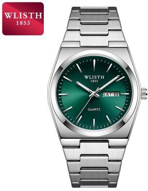 Youfap Market Business Luxury Men Watch, Waterproof Stainless Steel Watch For Man, Fashion Casual Quartz Watches green