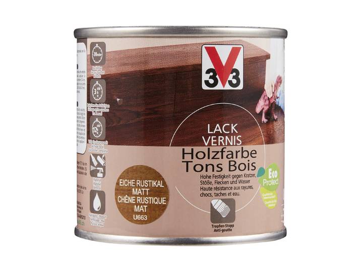 V33 lack Holzfarbe Matt 250 ml