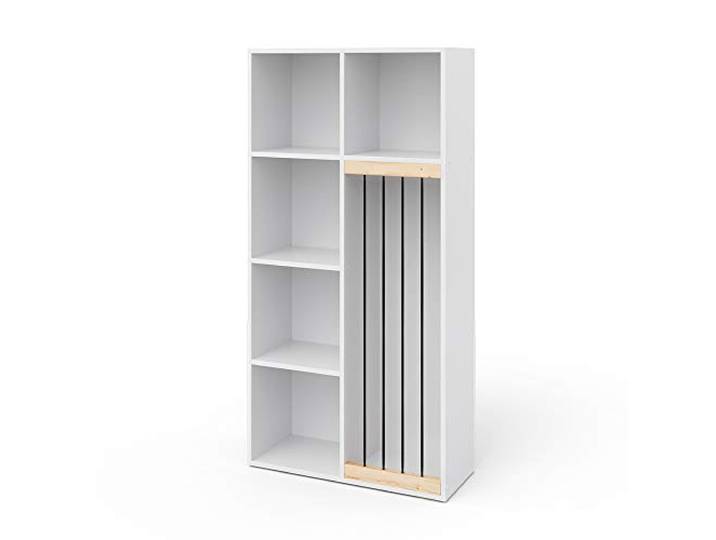 Vicco Kinderregal Marvin , Weiß 72 x 143 cm zur Aufbewahrung von Spielzeug und Büchern geeignet