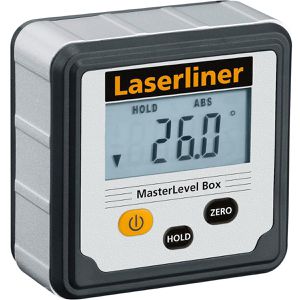 Laserliner Wasserwaage 081.260E, MasterLevel Box, 5,9cm, Neigungsmesser & drehbarer Anzeige