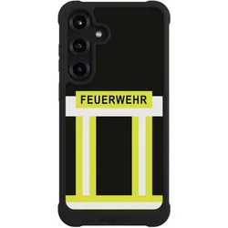 Nivocase Hülle für Samsung Galaxy S25+ Stossfeste Handyhülle NIVOmax Case Schwarz Beruf Feuerwehr (Samsung Galaxy S25+), Smartphone Hülle, Schwarz