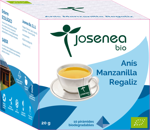 Equisalud Anís Manzanilla Regaliz Bio 10 Pirámides ensobradas