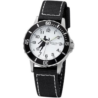 Quarzuhr REGENT "F1374 - 3246.79.16", schwarz, Armbanduhren, Kinder, Quarzuhr, Armbanduhr, Kinderuhr, Lernuhr, Jungen, Schulanfang, Geschenkidee