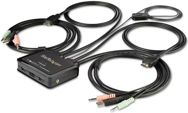 Startechcom Conmutador Kvm 2 Puertos Usb Hdmi 4k Talla Única Unisex