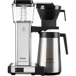 Moccamaster 10 kopper - 6 min. bryggetid - Korrekt bryggetid, Filterkaffeemaschine, Schwarz, Silber