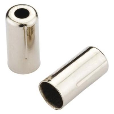 Jagwire BOT115-2D End caps Open, 5mm Brake (crimp), brass, chrome (200pcs) (JA5048)