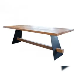 KAWOLA Esstisch ARBORIO Akazie massiv Gerade Kante 260x100cm