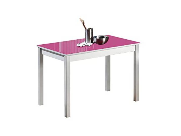 ASTIMESA Küchentisch, Metall, Fuchsia, 80 x 40 cm