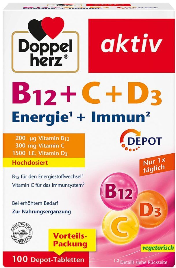Doppelherz B12+C+D3 Depot Aktiv Tabletten