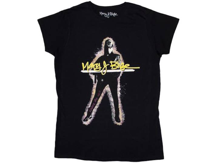T-Shirt # M Ladies Black # Glow