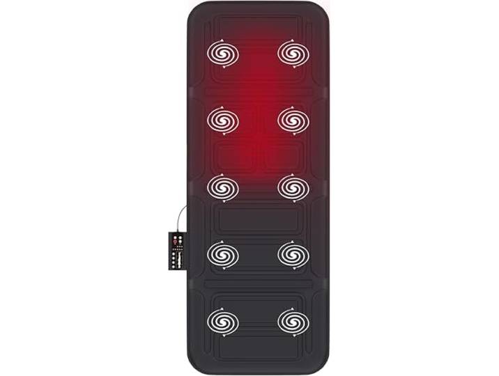Good4You Massagemat met Warmte, 10 Motoren, Infrarood Verwarming, Massage Kussen voor Lichaam