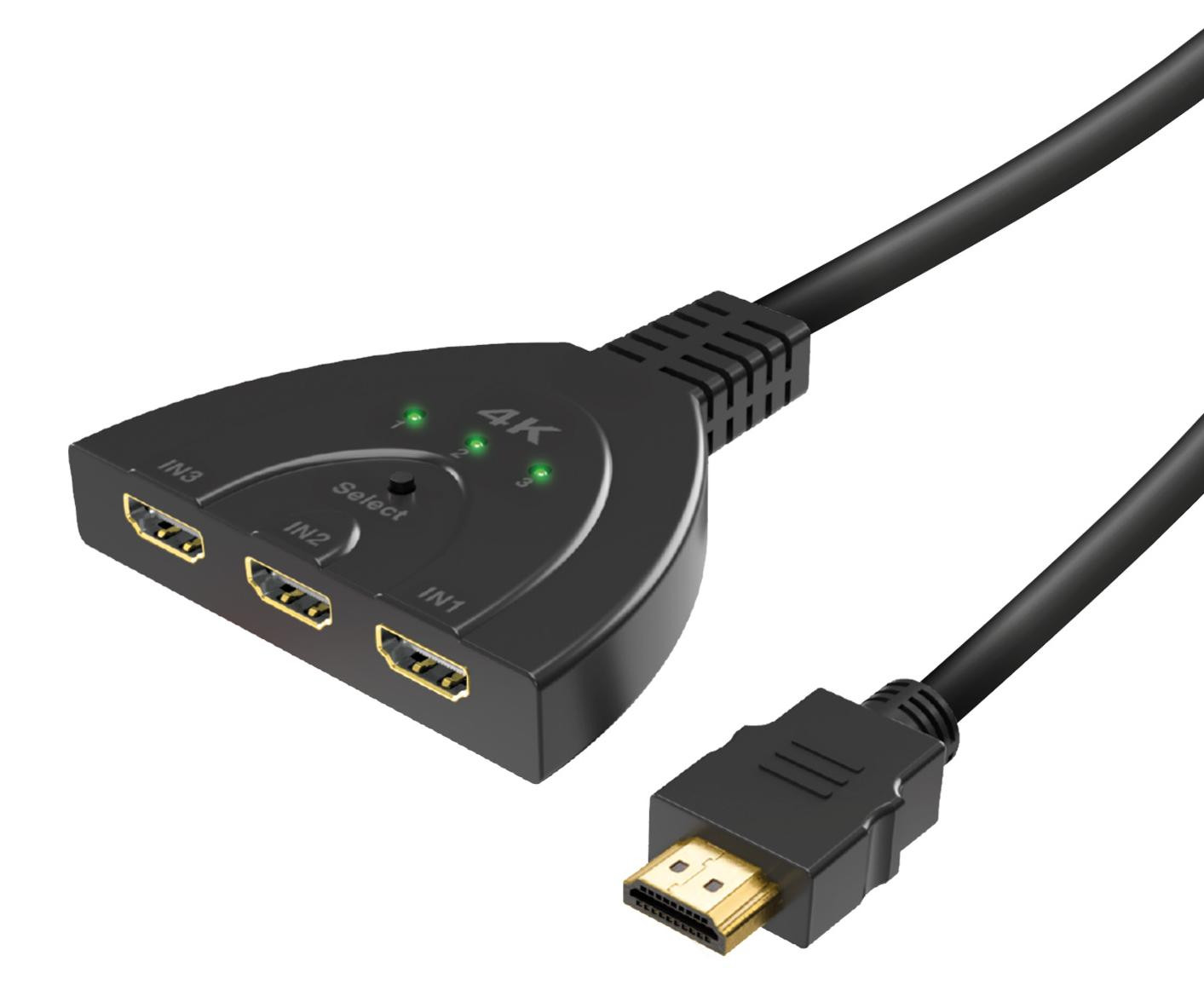 Vivanco HDMI 2.0 splitter met 3 poorten, 4K