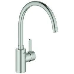 GROHE Eurosmart Cosmopolitan Einhand-Spültischarmatur, Ausladung 224mm, schwenkbar, hoch, 32843DC2, Farbe: Supersteel