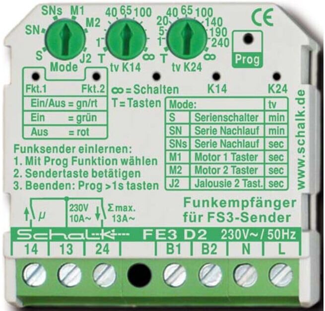 Schalk Funk-Empfängerschalter FE3 D2 (FE3D29)