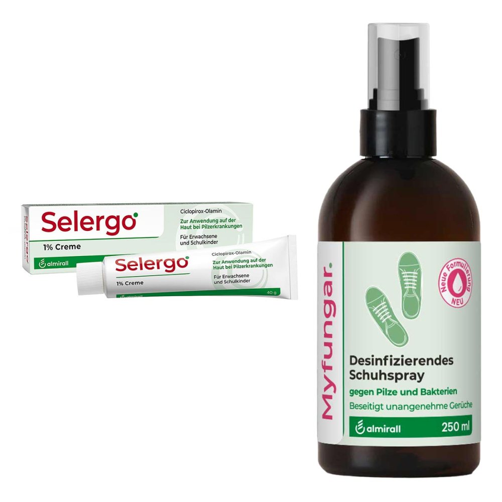 Selergo 1% + Myfungar Desinfizierendes Schuhspray 08107765