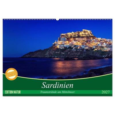 Sardinien - Traumstrände am Mittelmeer (Wandkalender 2027 DIN A2 quer), CALVENDO Monatskalender