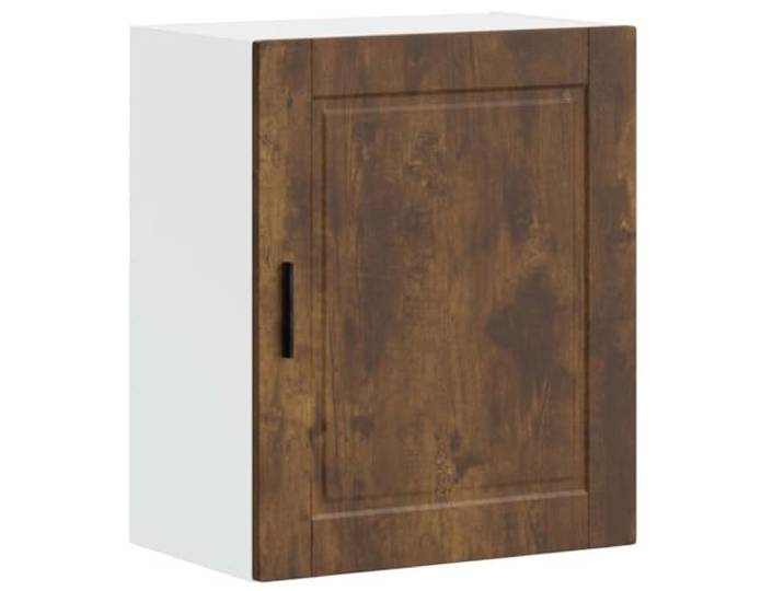 fsahslih Küchen-Hängeschrank Porto Räuchereiche 50x31x60 cm Platzsparender Wandküchenschrank aus Holzwerkstoff in Räuchereiche-Optik mit Türen für Schüsseln und Töpfe im Esszimmer.