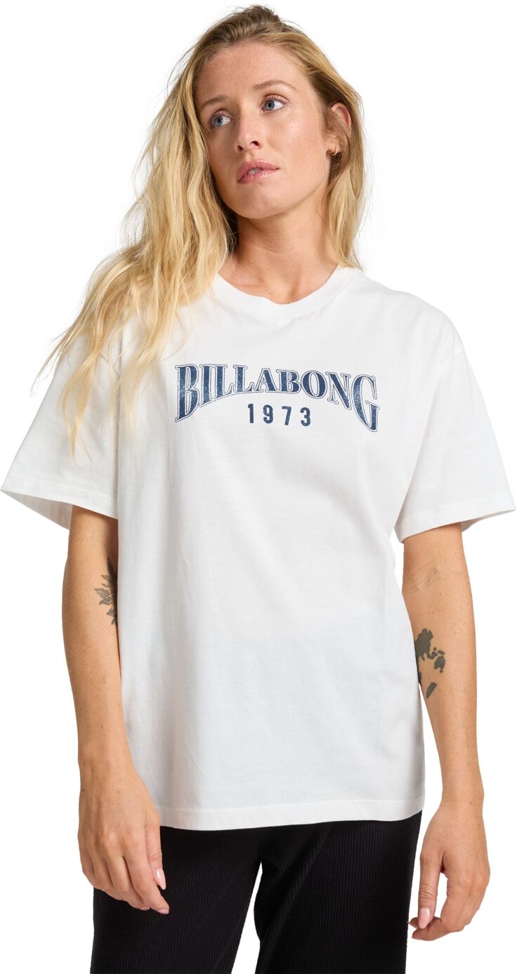 T-Shirt BILLABONG "Happy Paths", Damen, Gr. S, weiss (weiß), Obermaterial: 100% Baumwolle., Shirts T-Shirt weiß S
