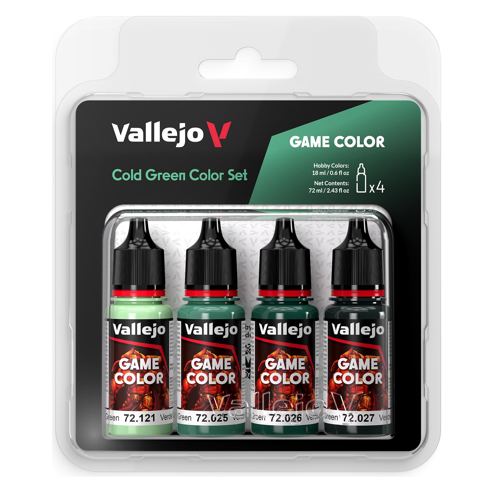 Vallejo Game Color, cold green color set 4x18ml (18 ml) (72383)