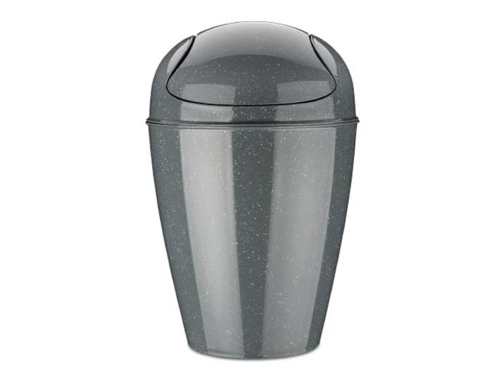 Koziol Del M Swing Top Bin, 12 l, recycelt, Naturgrau