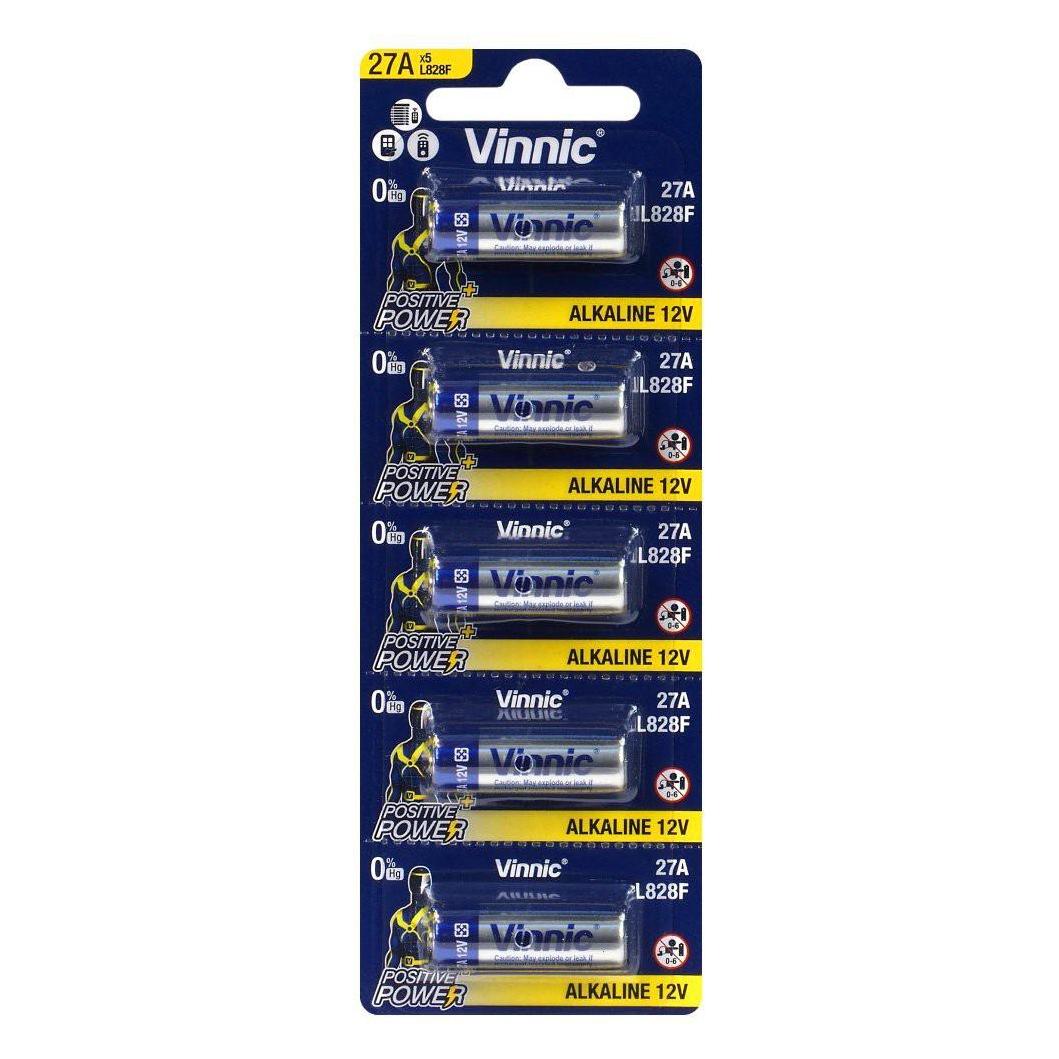 Vinnic Alkaline 27A (5 Stk., A27, 27 mAh) (L828)