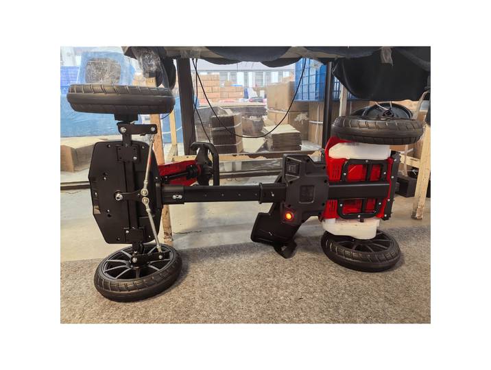 AIYAPLAY Go-Kart Électrique Enfant Double Moteur 12V Rouge